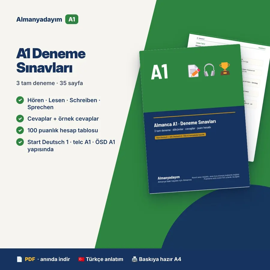 A1 Deneme Sınavları