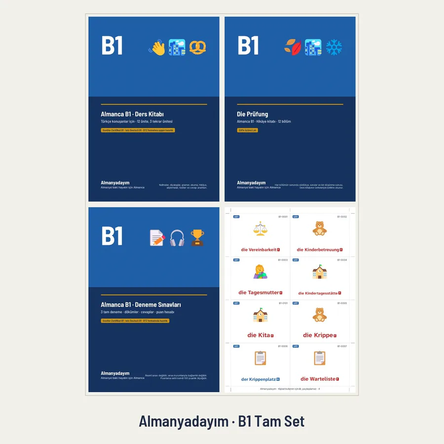 Almanca B1 Tam Set