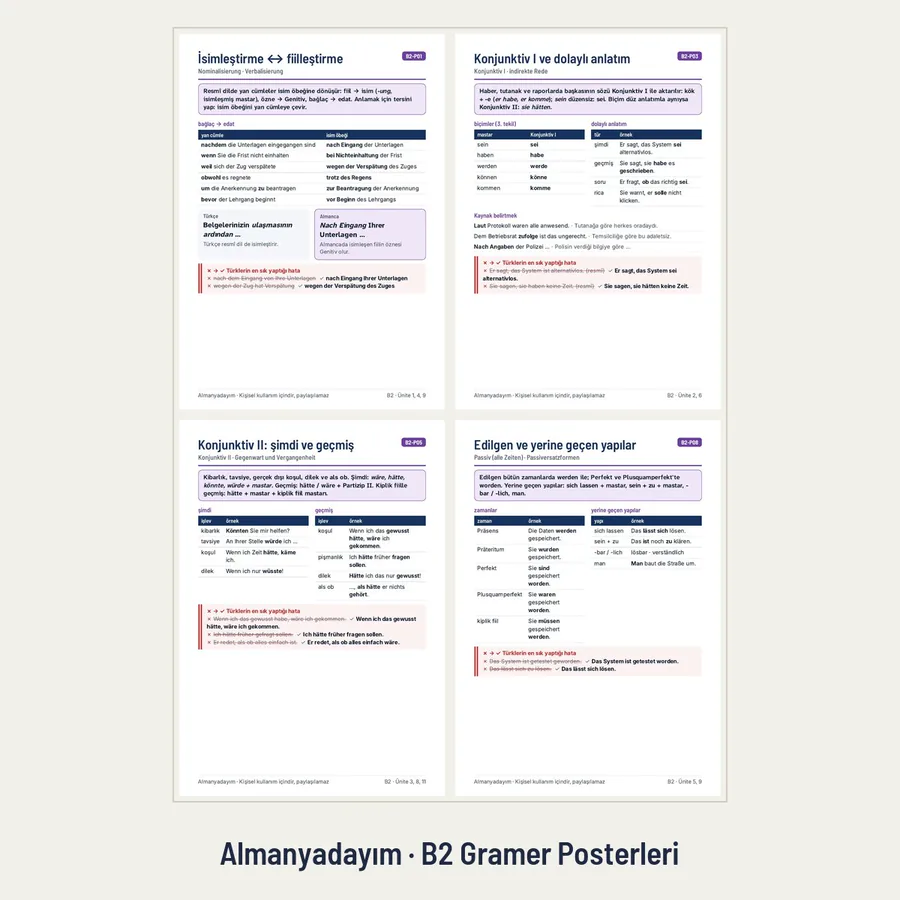 B2 Gramer Posterleri