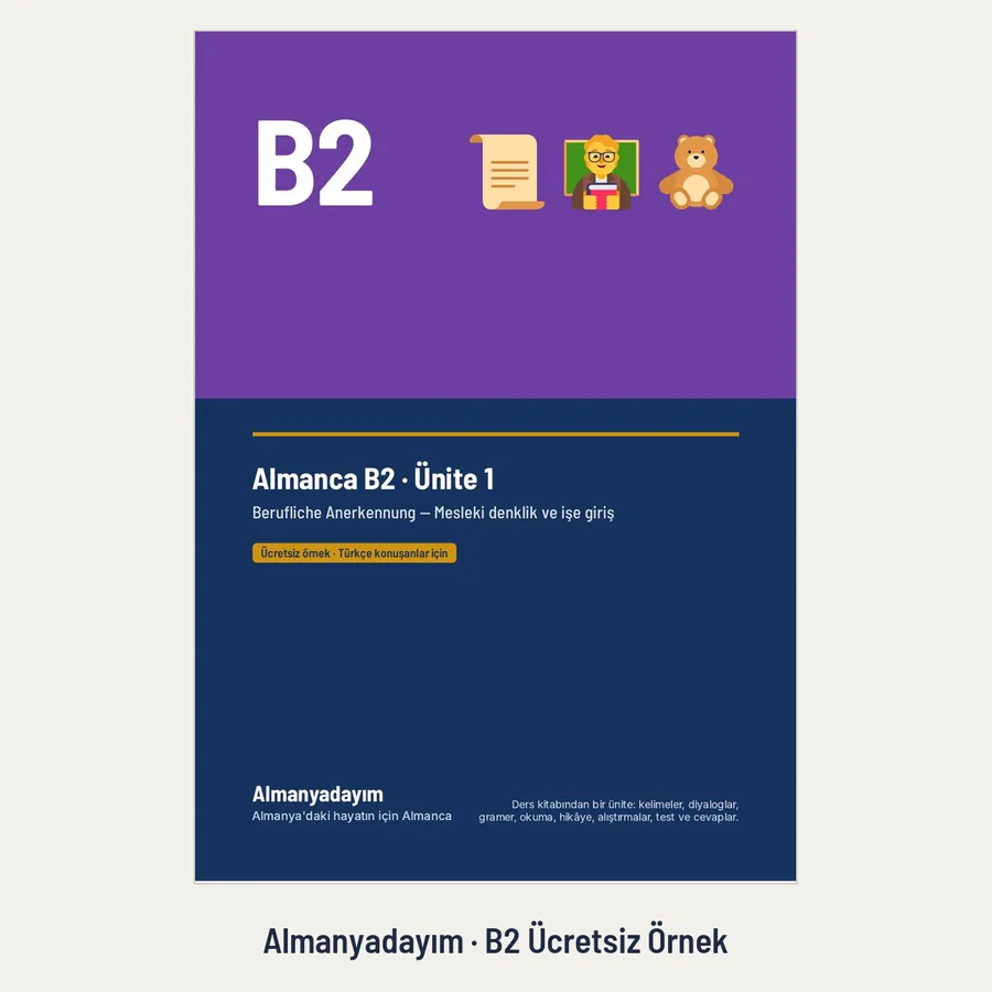 B2 ücretsiz örnek
